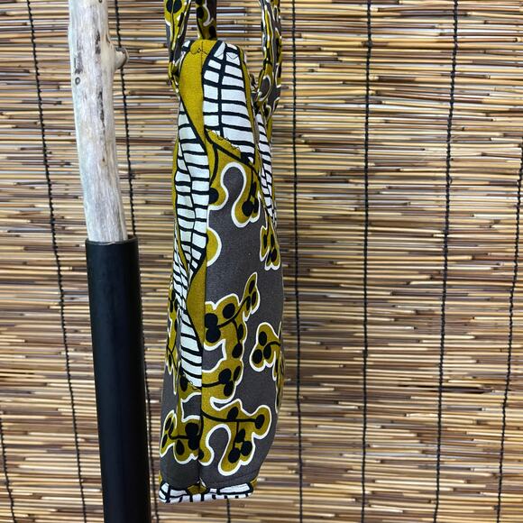 Shoulder Bag Abstract Print Cloth Removable Tie Strap - Picture 4 of 9